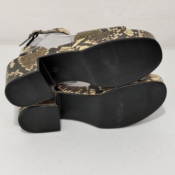 Seychelles Los Angeles Leather Platform Sandals Women's Size 8.5 (Snake … - Picture 9 of 12